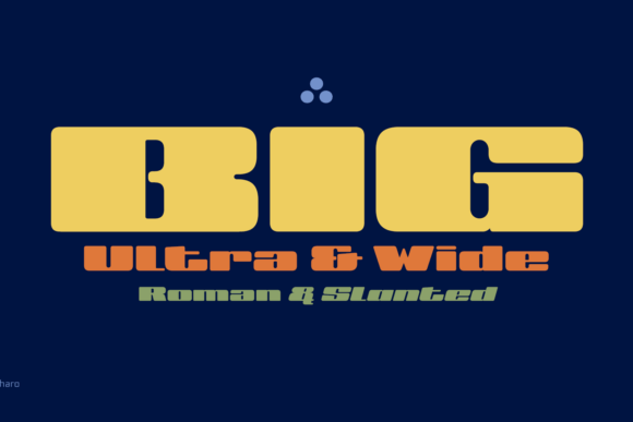 Big Ultra Wide: A Bold and Modern Typeface for Web Design