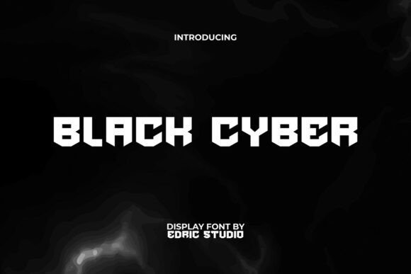 Black Cyber: A Bold Display Font for Modern Campaigns