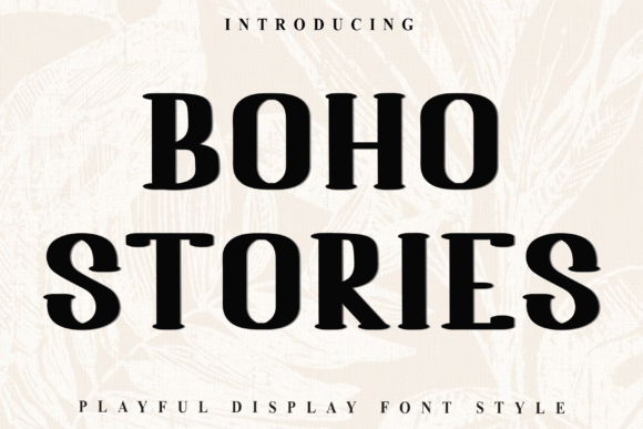 Boho Stories: A Festive and Merry Display Font