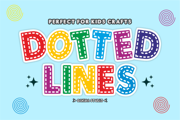 Bring Playfulness to Your Web Design with Dotted Lines Font