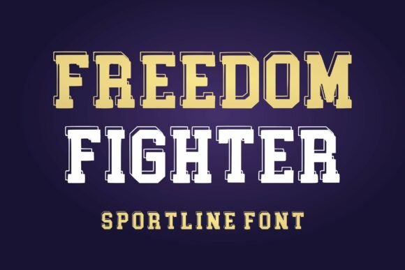 Command Attention with Freedom Fighter Font