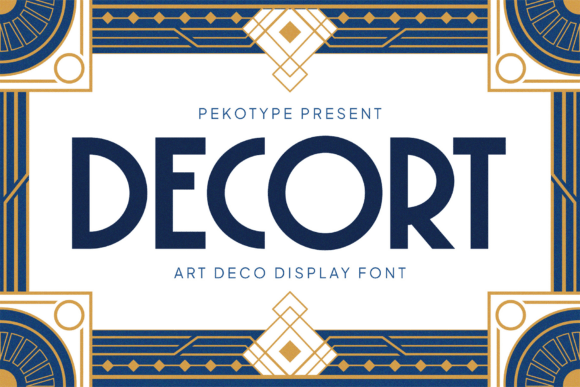 Decort: A Luxurious Art Deco Display Font for Web Design