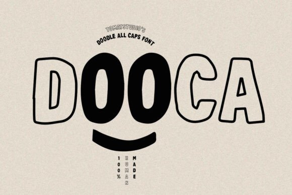 Dooca: A Playful Hand-Drawn Font for Creative Branding