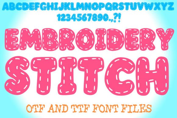 Embroidery Stitch: A Playful Font for Editorial Charm