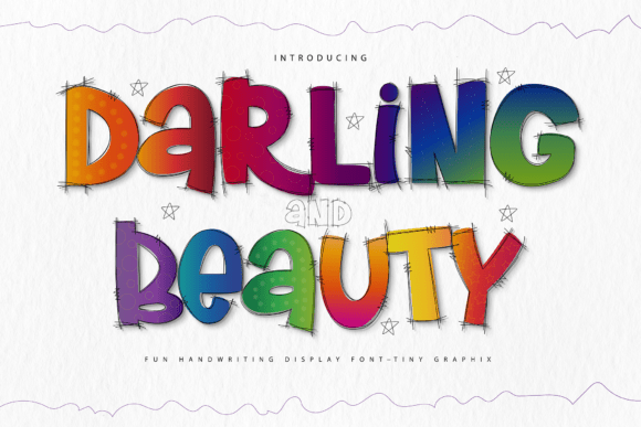 Explore Darling and Beauty: A Playful Font for Creative Projects