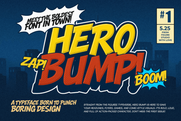 Hero Bump: A Bold and Energetic Font for Crafters