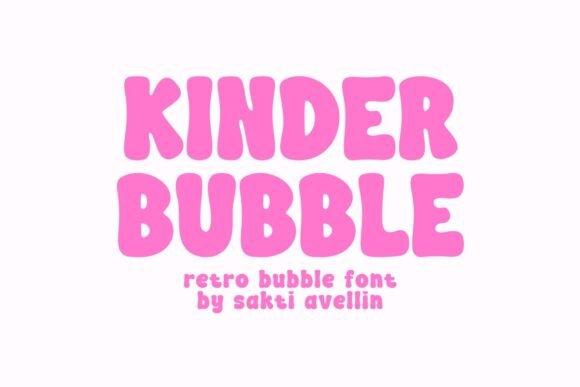Kinder Bubble: A Charming Retro Font for Editorial Design