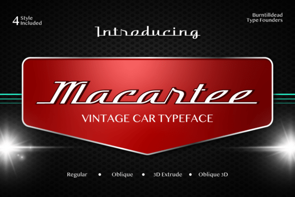 Macartee: A Bold Vintage Font for Editorial Design