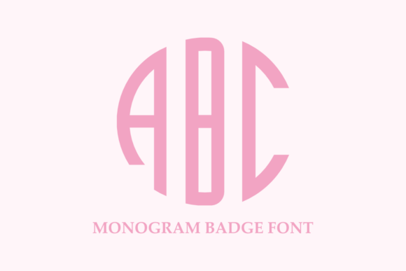 Monogram Badge: A Stylish Display Font for Creative Projects