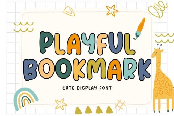 Playful Bookmark: A Charming Font for Editorial Design