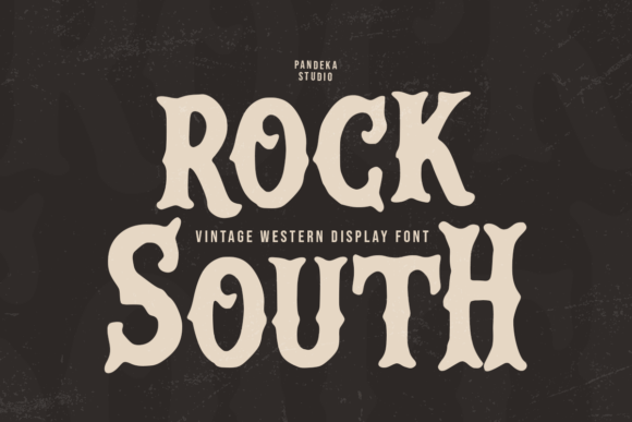Rock South: A Vintage Western Display Font for Bold Campaigns