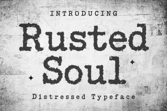 Rusted Soul: A Bold, Distressed Font for Editorial Design