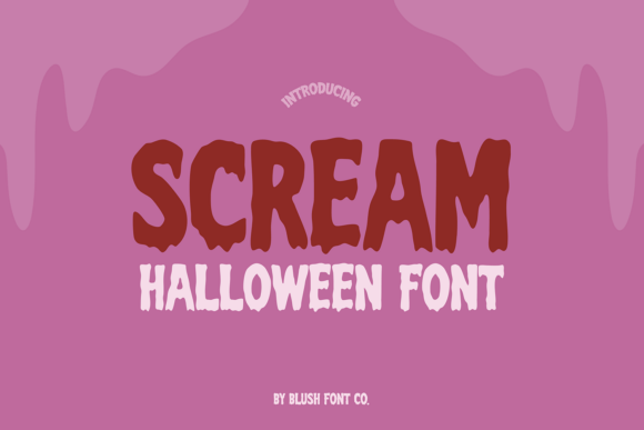 Scream Halloween: A Bold, Drippy Display Font for Spooky Web Designs