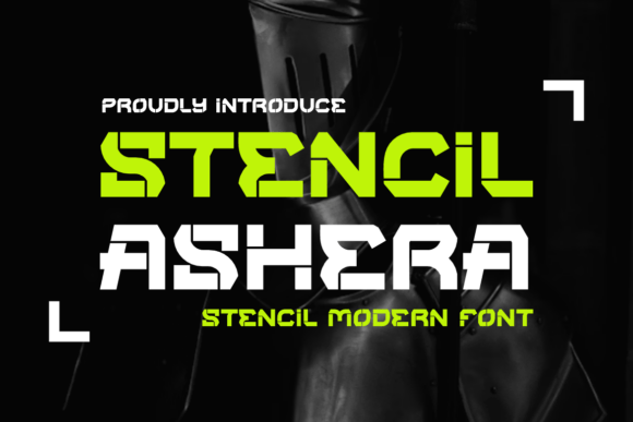 Stencil Ashera: A Bold and Cool Display Font for Web Design