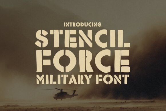 Stencil Force: A Bold and Versatile Display Font