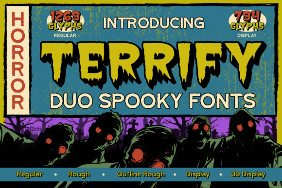 Terrify Regular: A Bold and Eerie Display Font