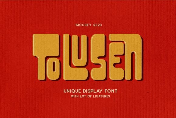 Tolusen: A Bold, Retro Font for Eye-Catching Campaigns