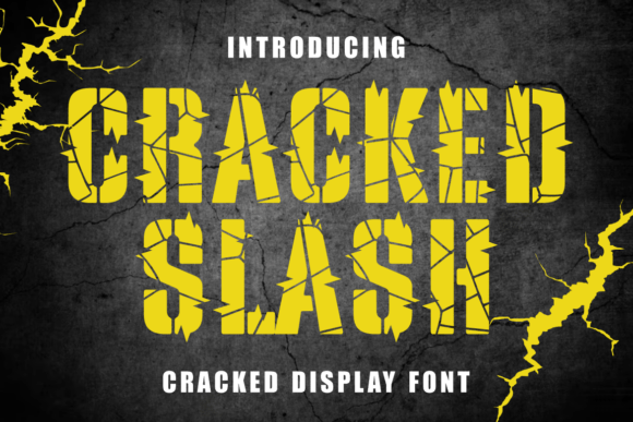 Transform Your Brand with Cracked Slash: A Bold Display Font