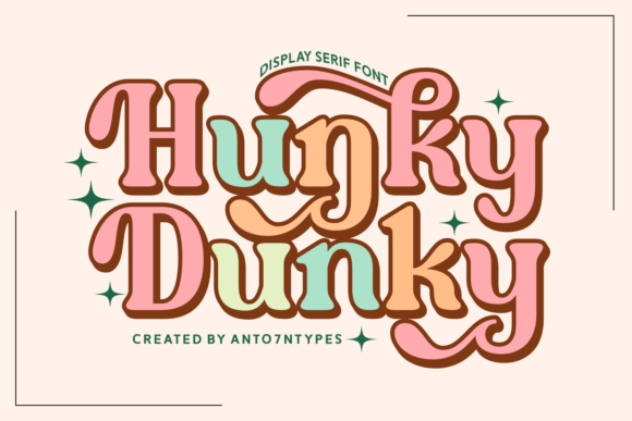 Transform Your Brand with Hunky Dunky: A Bold and Groovy Font