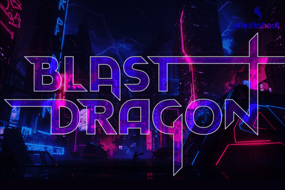 Transform Your Editorial Design with Blast Dragon Font