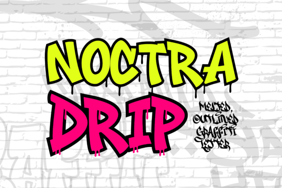 Unleash Creativity with Noctra Drip: A Bold Display Font