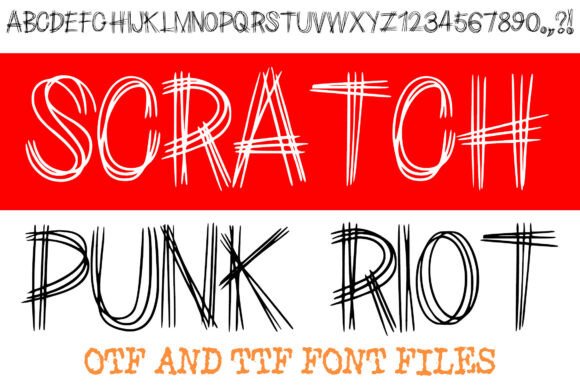 Unleash Creativity with Scratch Punk Riot Font