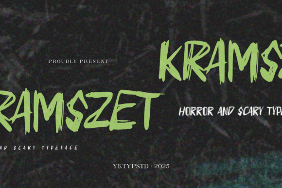 Unleash Eerie Creativity with Kramszet Font