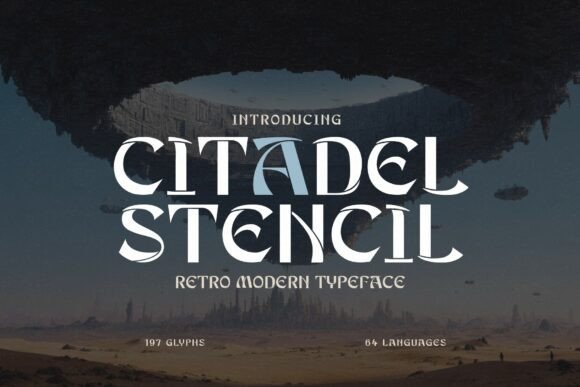 Unveiling Citadel Stencil: A Bold Typeface for Modern Brands