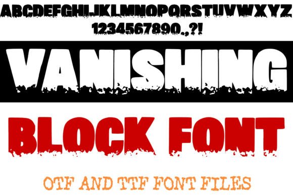Vanishing Block: A Bold Font for Your Brand's Edge