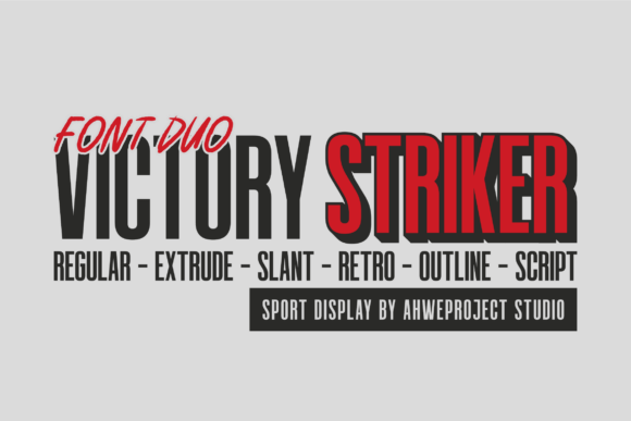 Victory Striker: The Bold Font Duo for Impactful Campaigns