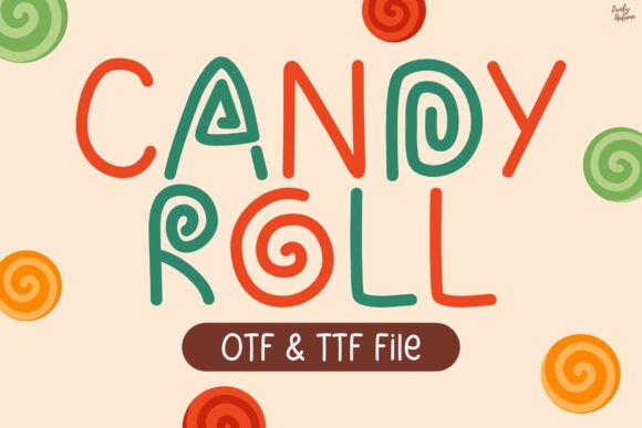Whimsical Candy Roll: A Playful Font for Crafters