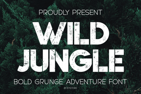 Wild Jungle: A Bold and Rugged Display Font for Editorial Design